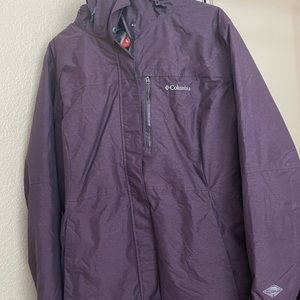 Columbia XL purple Omni heat snow jacket